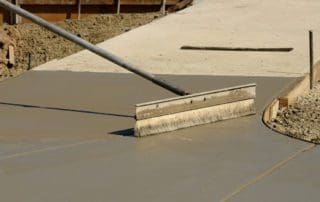 concrete driveway installation smooth finish