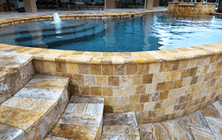 Marble pool deck and floor polishing