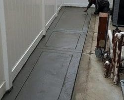 concrete walk way installation 