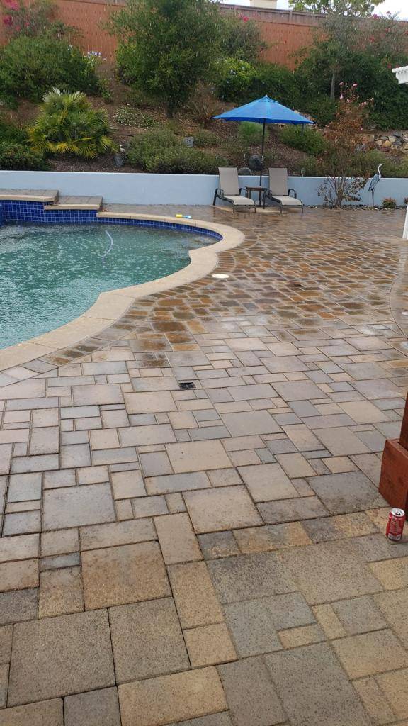 Scripps ranch concrete pavers restoration  