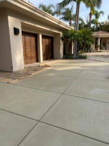 San Diego hardscape services, installation of concrete driveway
