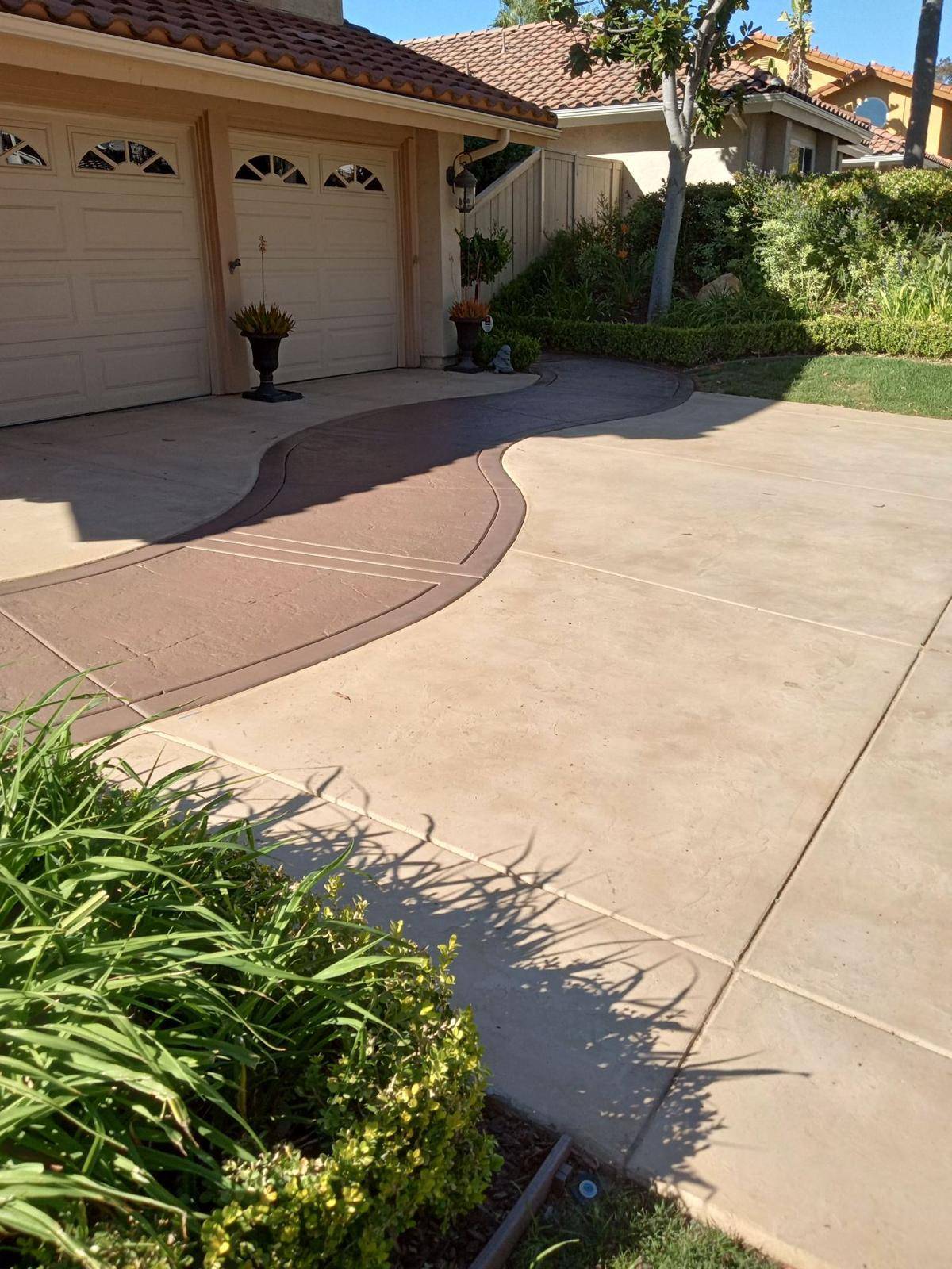 Carlsbad After picture driveway restoration