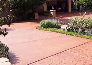 installation and restoration of flat and stamped concrete driveway