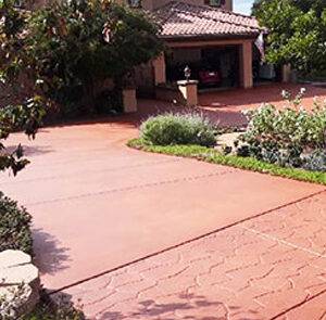 installation and restoration of flat and stamped concrete driveway