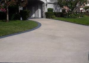 Driveway restoration and staining