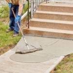 Concrete walkway resurfacing