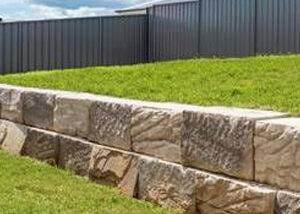 retaining-wall installation